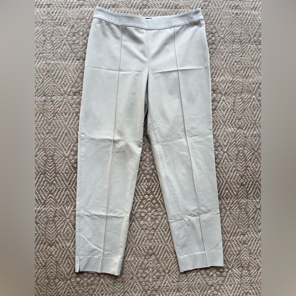 St. John Collection Emma Straight Leg Ponte Pants Putty Womens Size‎ 12